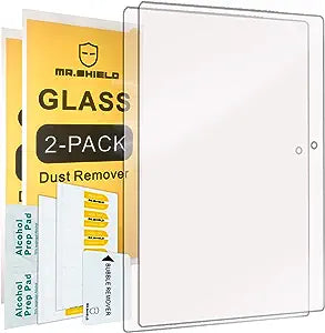 Mr.Shield [2er-Pack] entwickelt für Lenovo Tab 2 A10-70 10,1 Zoll [gehärtetes Glas] Displayschutzfolie [0,3 mm ultradünn, 9H-Härte, 2,5D runde Kante] mit lebenslangem Ersatz
