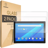 Mr.Shield [2er-Pack] entworfen für Lenovo Tab 4 10 (10,1 Zoll) [gehärtetes Glas] Displayschutzfolie [0,3 mm ultradünn, 9H-Härte, 2,5D runde Kante] mit lebenslangem Ersatz