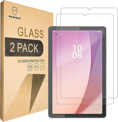 Mr.Shield Screen Protector For Lenovo Tab M9 Tablet, 9” [Tempered Glass] [2-PACK] Screen Protector with Lifetime Replacement