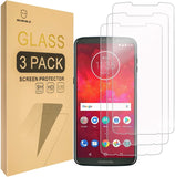 Mr.Shield [3-PACK] Designed For MOTO Z3 Play/Moto Z3 (Verizon) [Tempered Glass] Screen Protector with Lifetime Replacement