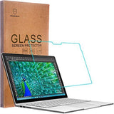 Mr.Shield wurde für Microsoft Surface Book entwickelt [NUR 13,5 Zoll] [Gehärtetes Glas] Displayschutzfolie [0,3 mm ultradünn, 9H-Härtegrad, 2,5D-Rundkante] Lebenslanger Ersatz