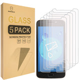 Mr.Shield [5-PACK] Designed For Motorola Moto E4 / Moto E (4th Generation) [Tempered Glass] Screen Protector [0.3mm Ultra Thin 9H Hardness 2.5D Round Edge] with Lifetime Replacement