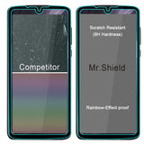 Mr.Shield Designed For Motorola Moto Z4 [Japan Tempered Glass] [Full Screen Glue Cover] [3-PACK] Screen Protector with Lifetime Replacement