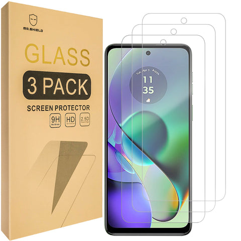 Mr.Shield [3-Pack] Screen Protector For Motorola Moto G54 / Moto G54 Power 5G [Tempered Glass] [Japan Glass with 9H Hardness] Screen Protector