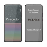 Mr.Shield [3er-Pack] Entwickelt für Motorola Moto One Hyper [Kürzere Passform für Gehäuseversion] [Gehärtetes Glas] [Japanisches Glas mit 9H-Härte] Displayschutzfolie mit lebenslangem Ersatz
