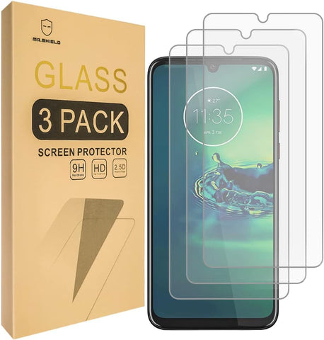 Mr.Shield [3-Pack] Designed For Motorola (Moto G8 Plus) [270μ Glue Version] [Tempered Glass] Screen Protector with Lifetime Replacement