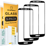 Mr.Shield [3-PACK] Designed For Motorola (Moto E5 Supra) [Tempered Glass] [Full Cover] Screen Protector with Lifetime Replacement