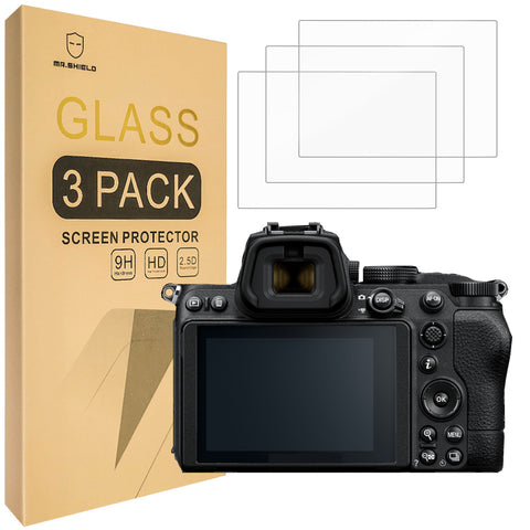 Mr.Shield [3-Pack] Screen Protector For Nikon Z5 Z6 Z7 Z6II Z7II Z9 [Tempered Glass] [Japan Glass with 9H Hardness] Screen Protector with Lifetime Replacement