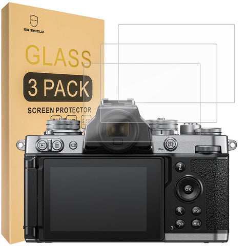 Mr.Shield [3-Pack] Screen Protector For Nikon Z fc ZFC DX-Format Mirrorless Camera [Tempered Glass] [Japan Glass with 9H Hardness] Screen Protector with Lifetime Replacement