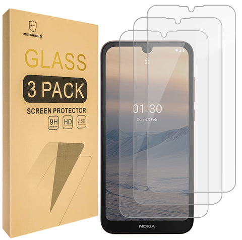 [3-Pack]-Mr.Shield Designed For Nokia 1.3 [Tempered Glass] [Japan Glass with 9H Hardness] Screen Protector with Lifetime Replacement