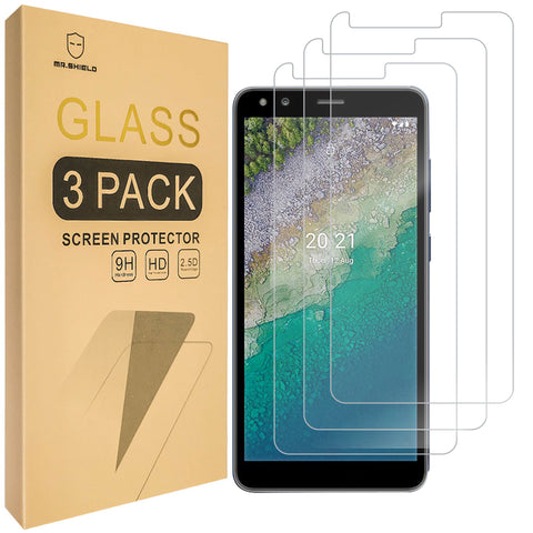 Mr.Shield [3-Pack] Screen Protector For Nokia C01 Plus [Tempered Glass] [Japan Glass with 9H Hardness] Screen Protector with Lifetime Replacement