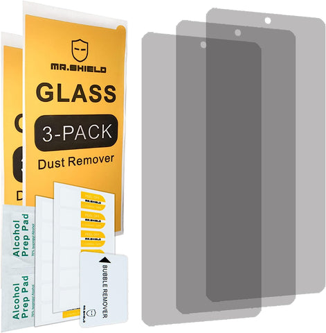 Mr.Shield [3-Pack] Privacy Screen Protector For Nokia X100 [Tempered Glass] [Anti Spy] Screen Protector with Lifetime Replacement
