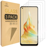 Mr.Shield [3er-Pack] Entwickelt für OPPO Reno8 T 4G / Reno 8T 4G [NUR 4G LTE] (NICHT für 5G-Version [Gehärtetes Glas] [Japanisches Glas mit 9H-Härte] Displayschutzfolie mit lebenslangem Ersatz