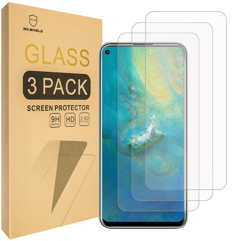 Mr.Shield [3-Pack] Screen Protector For OUKITEL C21 Pro [Tempered Glass] [Japan Glass with 9H Hardness] Screen Protector with Lifetime Replacement