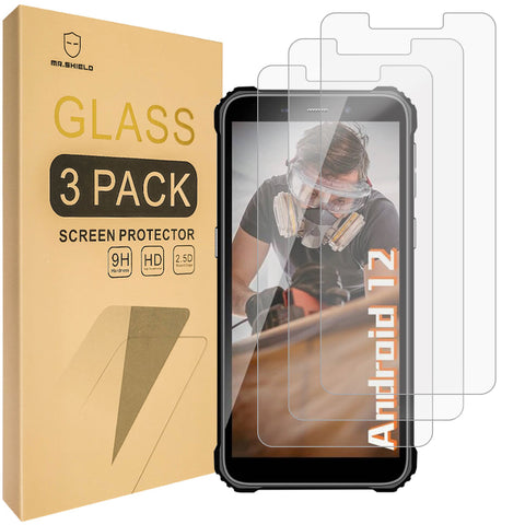Mr.Shield [3-Pack] Screen Protector For OUKITEL WP20 Pro/OUKITEL WP20 [Tempered Glass] [Japan Glass with 9H Hardness] Screen Protector with Lifetime Replacement