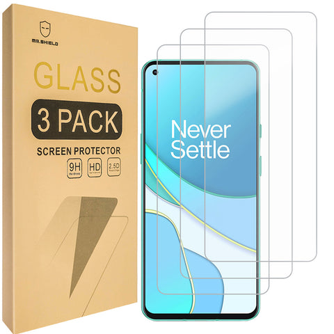 Mr.Shield [3-Pack] Designed For OnePlus 8T [Tempered Glass] [Japan Glass with 9H Hardness] Screen Protector with Lifetime Replacement…