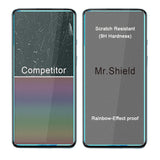 [3-Pack]-Mr.Shield Designed For OnePlus 8T 5G / OnePlus 9R / Plus 5G / 8T+ [Upgrade Maximum Cover Screen Version] [Tempered Glass] [Japan Glass with 9H Hardness] Screen Protector with Lifetime Replacement