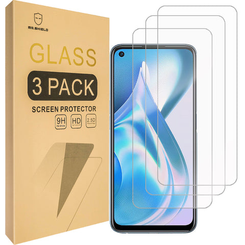 [3-Pack]-Mr.Shield Designed For OnePlus Ace Racing [Tempered Glass] [Japan Glass with 9H Hardness] Screen Protector with Lifetime Replacement