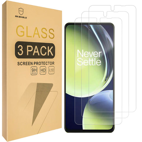 Mr.Shield [3-Pack] Screen Protector For OnePlus Nord N30 5G [Tempered Glass] [Japan Glass with 9H Hardness] Screen Protector with Lifetime Replacement