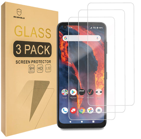 Mr.Shield [3-Pack] Designed For Orbic Magic 5G / Orbic Myra 5G UW [Tempered Glass] [Japan Glass with 9H Hardness] Screen Protector with Lifetime Replacement