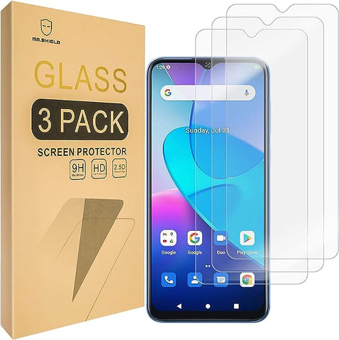 Mr.Shield [3-Pack] Screen Protector For Oukitel C31 Pro/Oukitel C31 [Tempered Glass] [Japan Glass with 9H Hardness] Screen Protector with Lifetime Replacement