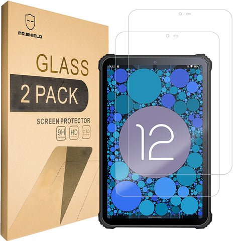 Mr.Shield [2-PACK] Screen Protector For Oukitel RT3 Tablet [Tempered Glass] [Japan Glass with 9H Hardness] Screen Protector with Lifetime Replacement