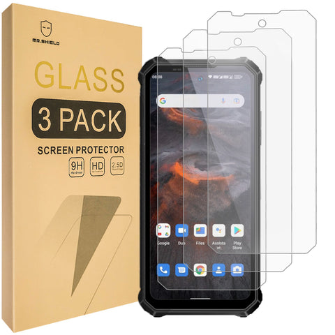 Mr.Shield [3-Pack] Screen Protector For Oukitel WP19 / Oukitel WP17 [Tempered Glass] [Japan Glass with 9H Hardness] Screen Protector with Lifetime Replacement