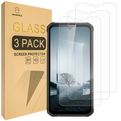 Mr.Shield [3-Pack] Screen Protector For Oukitel WP22 (2023) [Tempered Glass] [Japan Glass with 9H Hardness] Screen Protector with Lifetime Replacement