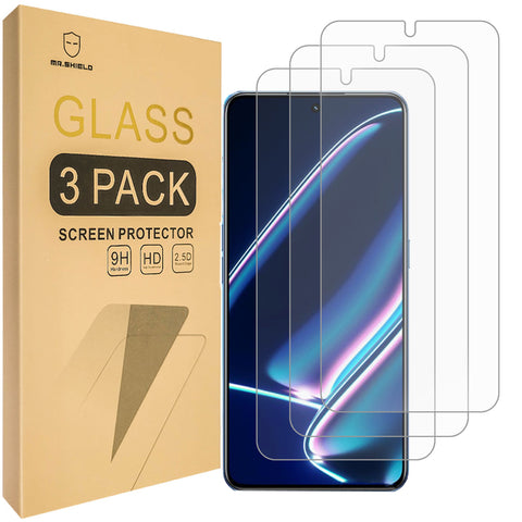 Mr.Shield [3-Pack] Screen Protector For Realme GT Neo5 SE [Tempered Glass] [Japan Glass with 9H Hardness] Screen Protector with Lifetime Replacement