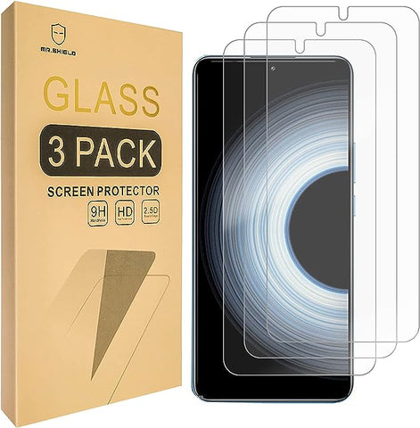 Mr.Shield [3er-Pack] Displayschutzfolie für Xiaomi (Redmi K50 Ultra) [gehärtetes Glas] [japanisches Glas mit 9H-Härte] Displayschutzfolie mit lebenslangem Ersatz