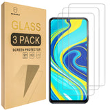 Mr.Shield [3er-Pack] Entwickelt für Xiaomi Redmi Note 9 Pro [Gehärtetes Glas] [Japanisches Glas mit 9H-Härte] Displayschutzfolie mit lebenslangem Ersatz