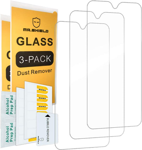 Mr.Shield [3-PACK] Designed For T-Mobile (Revvlry Plus) [Tempered Glass] Screen Protector [Japan Glass With 9H Hardness] with Lifetime Replacement