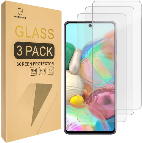 Mr.Shield [3-Pack] Designed For Samsung Galaxy A21 (T-Mobile/Verizon) [Tempered Glass] [Japan Glass with 9H Hardness] Screen Protector with Lifetime Replacement
