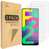 Mr.Shield [3-Pack] Designed For Samsung Galaxy F22 [Tempered Glass] [Japan Glass with 9H Hardness] Screen Protector with Lifetime Replacement
