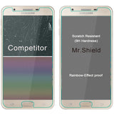 Mr.Shield [5-PACK] Designed For Samsung Galaxy J7 Prime [Not For J7] [Tempered Glass] Screen Protector [0.3mm Ultra Thin 9H Hardness 2.5D Round Edge] with Lifetime Replacement