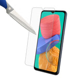 [3er-Pack] – Mr.Shield entworfen für Samsung Galaxy M33 [gehärtetes Glas] [Japanisches Glas mit 9H-Härte] Displayschutzfolie mit lebenslangem Ersatz