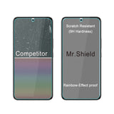 Mr.Shield [3-Pack] Designed For Samsung Galaxy S22 5G [Fingerprint Unlock Compatible] [Tempered Glass] [Japan Glass with 9H Hardness] Screen Protector with Lifetime Replacement