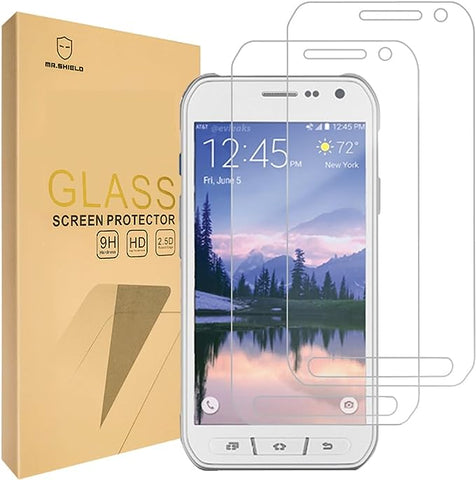 [2er-Pack] – Mr.Shield entworfen für Samsung Galaxy S6 Active (nicht geeignet für Galaxy S6), [gehärtetes Glas] Displayschutzfolie mit lebenslangem Ersatz