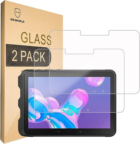 Mr.Shield [2-PACK] Designed For Samsung Galaxy Tab Active PRO 10.1" [Tempered Glass] Screen Protector with Lifetime Replacement