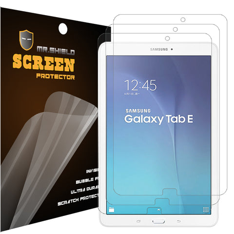 Mr.Shield Designed For Samsung Galaxy Tab E 9.6 Inch Premium Clear [PET] [3 Pack] Screen Protector with Lifetime Replacement