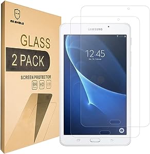 Mr.Shield [2-PACK] Designed For Samsung Galaxy Tab E Lite 7.0 [Tempered Glass] Screen Protector [0.3mm Ultra Thin 9H Hardness 2.5D Round Edge] with Lifetime Replacement