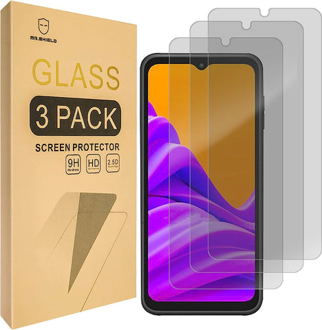 Mr.Shield [3-Pack] Privacy Screen Protector For Samsung Galaxy Xcover6 Pro/Galaxy Xcover 6 Pro [Tempered Glass] [Anti Spy] Screen Protector with Lifetime Replacement