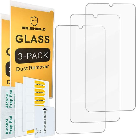 [3er-Pack] – Mr.Shield entwickelt für Sony Xperia Ace 2 [gehärtetes Glas] [japanisches Glas mit 9H-Härte] Displayschutzfolie mit lebenslangem Ersatz