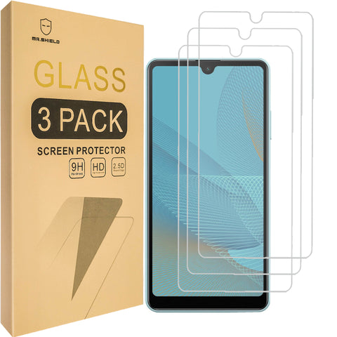 [3-Pack]-Mr.Shield Designed For Sony Xperia L5 [Tempered Glass] [Japan Glass with 9H Hardness] Screen Protector with Lifetime Replacement