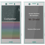 Mr.Shield [3-PACK] Designed For Sony Xperia XZ1 Compact [Tempered Glass] Screen Protector [0.3mm Ultra Thin 9H Hardness 2.5D Round Edge] with Lifetime Replacement
