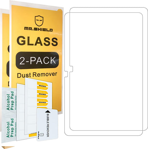 Mr.Shield Displayschutzfolie für TCL Tablet TAB 10s 10,1 Zoll [gehärtetes Glas] [2er-Pack] Displayschutzfolie mit lebenslangem Ersatz