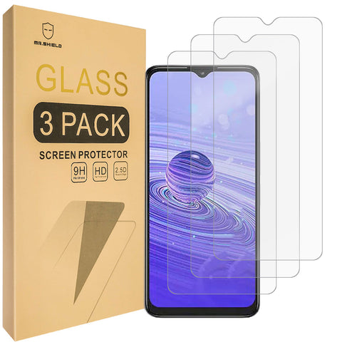 Mr.Shield [3-Pack] Screen Protector For TCL 40R [Tempered Glass] [Japan Glass with 9H Hardness] Screen Protector with Lifetime Replacement