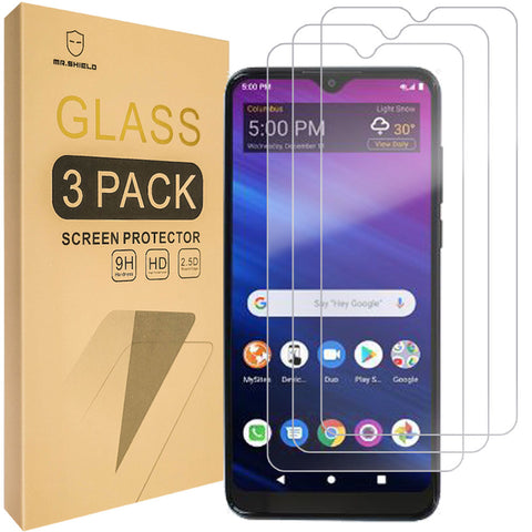 Mr.Shield [3-Pack] Designed For TCL A2X (A508DL) [Tempered Glass] Screen Protector [Japan Glass With 9H Hardness] with Lifetime Replacement