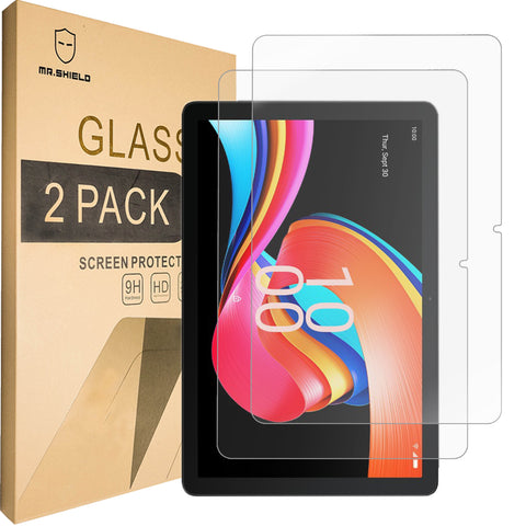 Mr.Shield [2-PACK] Screen Protector For TCL Tab 10L Gen2 [2nd Gen] 10.1 Inch [Tempered Glass] [Japan Glass with 9H Hardness] Screen Protector