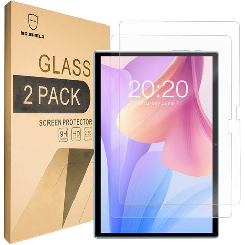 Mr.Shield wurde für Teclast P20S / Teclast P20HD, 10,1-Zoll-Tablet [gehärtetes Glas] [2er-Pack] Displayschutzfolie mit lebenslangem Ersatz entwickelt